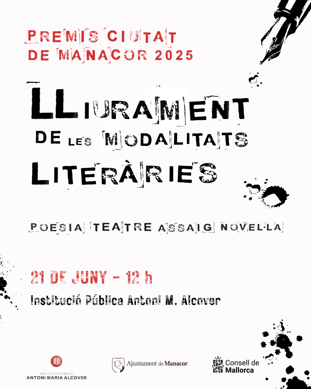 Premis literaris Ciutat de Manacor 2025