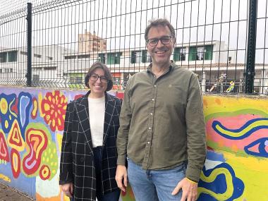 El batle de Manacor, Miquel Oliver, i la delegada d'Educació, Carme Gomila. 