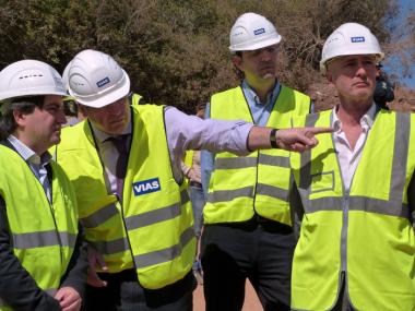 Visita a les obres de la variant de Porto Cristo 