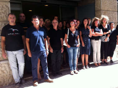Nova protesta dels funcionaris de l'Ajuntament contra les retallades  