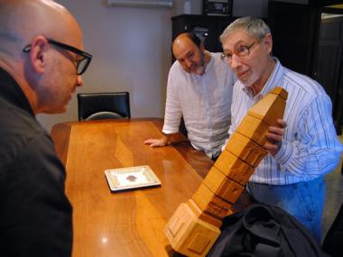 RECEPCIÓ DEL BATLE DE MANACOR A L'ARTISTA, MIQUEL RIERA FERRER "CRISTET"