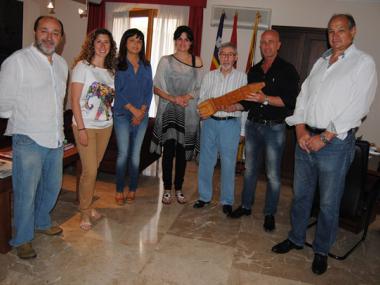 RECEPCIÓ DEL BATLE DE MANACOR A L'ARTISTA, MIQUEL RIERA FERRER "CRISTET"
