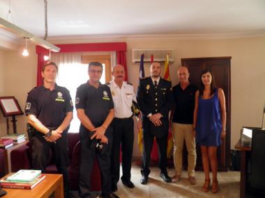 RECEPCIÓ DEL BATLE AL NOU INSPECTOR EN CAP DE LA POLICIA NACIONAL A MANACOR