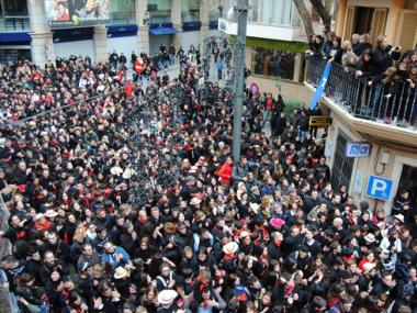 BALL DE SANT ANTONI I ELS DIMONIS DAVANT L'AJUNTAMENT