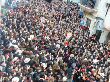 BALL DE SANT ANTONI I ELS DIMONIS DAVANT DE L'AJUNTAMENT