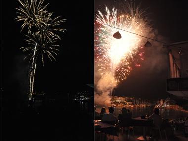 El correfoc i el castell de focs artificials posen el punt i final prop d’un mes de Festes del Carme a Porto Cristo