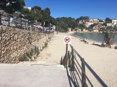 L’Ajuntament recorda que les platges urbanes del municipi són un espai públic no apte per als animals de companyia