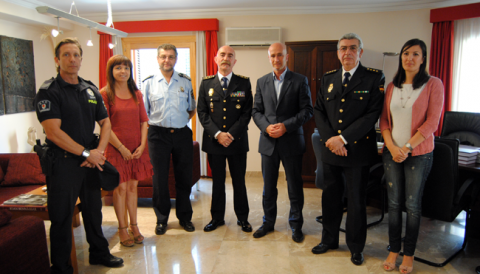 Recepció del batle al nou inspector en cap de la Policia Nacional a Manacor