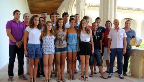 RECEPCIÓ ALS ESPORTISTES DEL CLUB VOLEIBOL I VOLEIBOL DE PLATJA MANACOR A LA SALA D’ACTES
