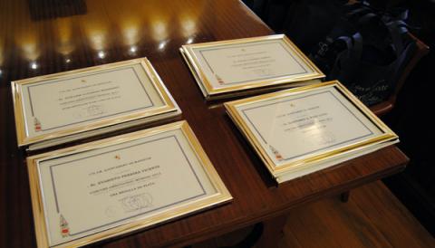 RECEPCIÓ A L’AGRUPACIÓ DE CANARICULTORS DE MANACOR DESPRÉS DE LA SEVA PARTICIPACIÓ AL CAMPIONAT MUNDIAL CELEBRAT A BÈLGICA