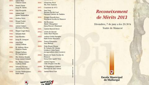 Reconeixements de Mèrits 2013