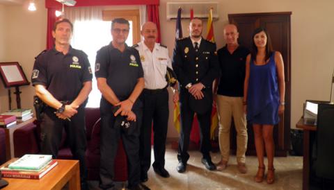 RECEPCIÓ DEL BATLE AL NOU INSPECTOR EN CAP DE LA POLICIA NACIONAL A MANACOR