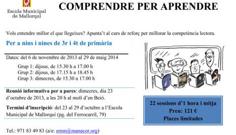COMPRENDRE PER APRENDRE