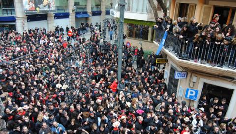 BALL DE SANT ANTONI I ELS DIMONIS DAVANT L'AJUNTAMENT