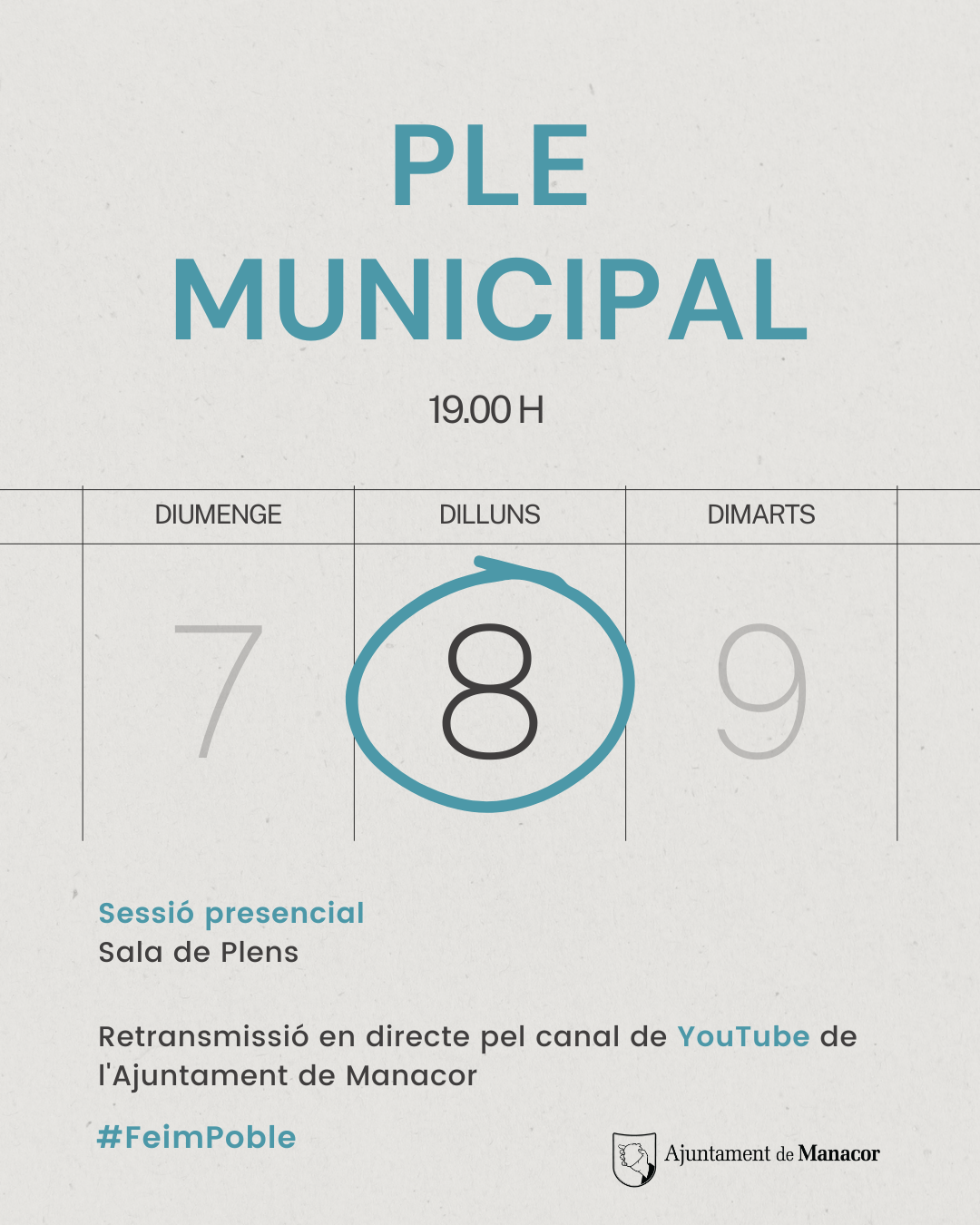 Ple ordinari juny de 2026.