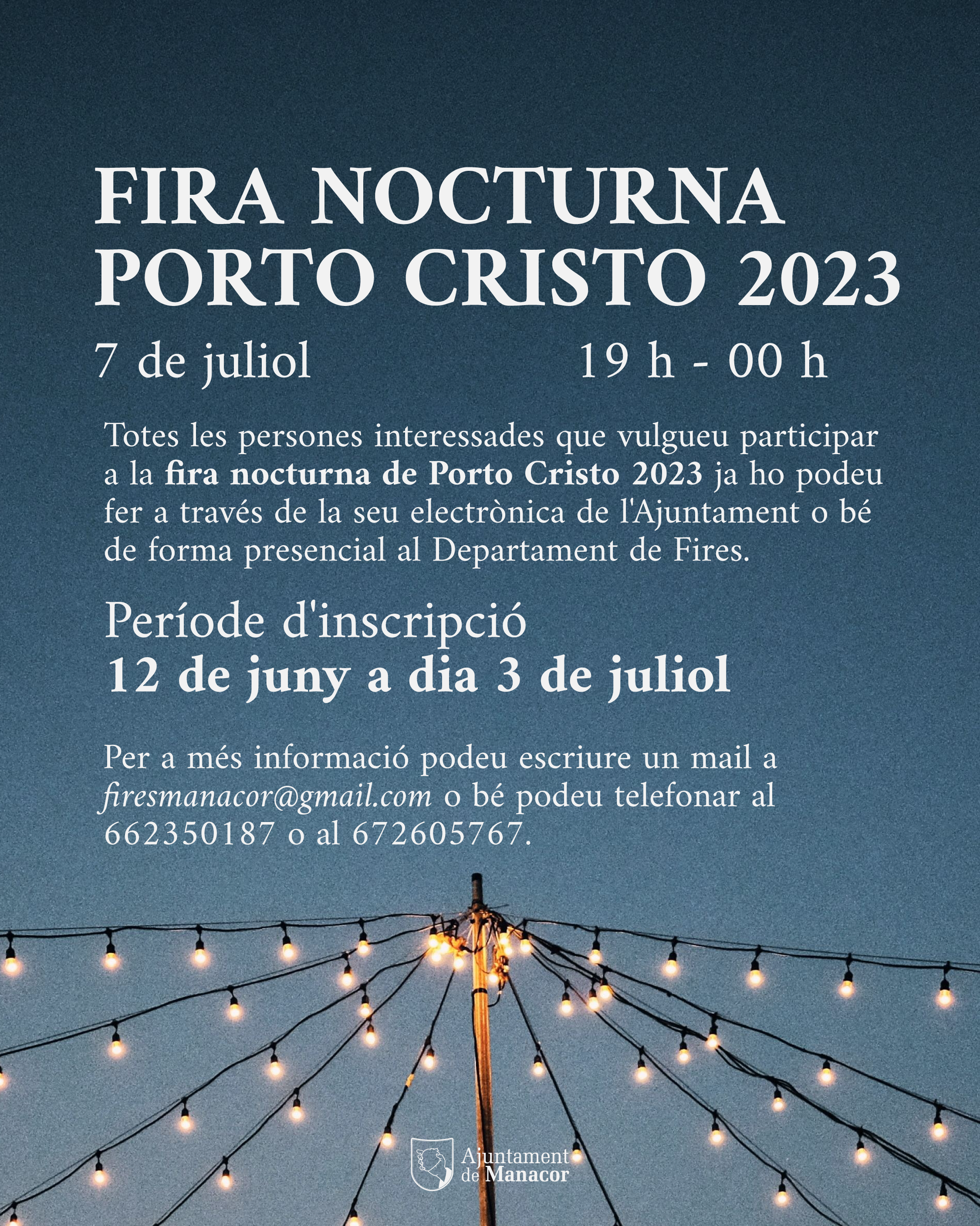 Fira nocturna Porto Cristo estiu 2023
