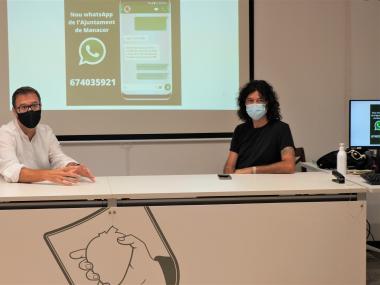 Miquel Oliver i Carles Grimalt han presentat el nou Servei d'Atenció a la Ciutadania de l'Ajuntament de Manacor