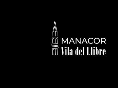 Logotip de Manacor Vila del Llibre. 