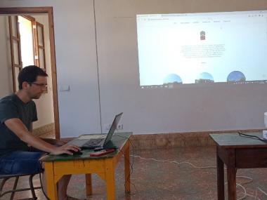 El tècnic de Medi Ambient, Antoni Pascual, ha presentat la nova web. 
