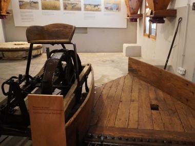 Presentació del nou espai museogràfic de la farinera d'en Beió, aquest dilluns. 