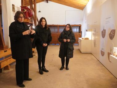 Presentació del nou espai museogràfic de la farinera d'en Beió, aquest dilluns. 