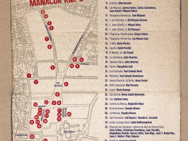 Mapa Nit de l'Art Manacor Km. 0