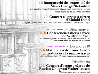 V Cicle Internacional Orgue d'Avui 