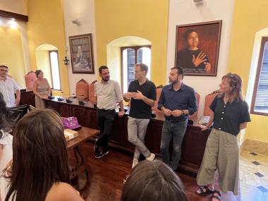 Recepció oficial a l'Ajuntament de Manacor. 