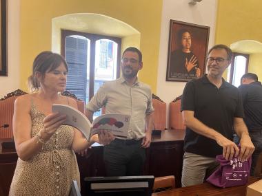 Recepció oficial a l'Ajuntament de Manacor. 