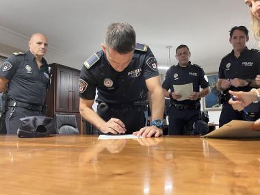 Presa de possessió dels tres nous oficials de la Policia Local de Manacor