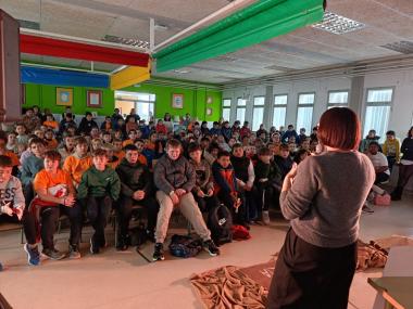 La delegada, Carme Gomila, durant la seva intervenció