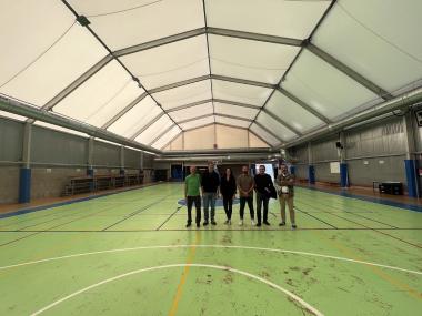 Visita al pavelló Bernat Costa