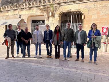 Visita institucional a les obres de reforma de l'antic Museu