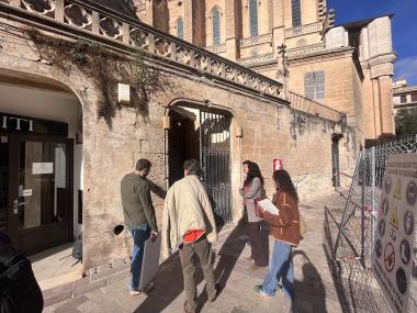 Visita institucional a les obres de reforma de l'antic Museu