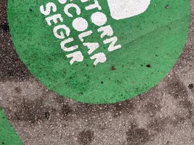 Senyalètica de pintura viària d'Entorn Escolar Segur