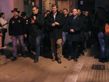 La Colcada va discórrer amb el silenci del públic i el redoble dels tambors