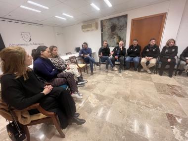 Reunió mantinguda aquest dijous de matí a l'Ajuntament. 