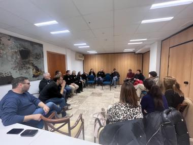 Reunió mantinguda aquest dijous de matí a l'Ajuntament. 