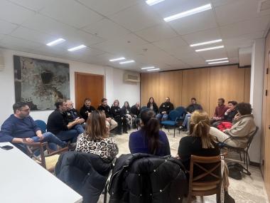 Reunió mantinguda aquest dijous de matí a l'Ajuntament. 