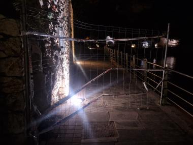Precinte del passeig de les Coves Blanques, Porto Cristo. 