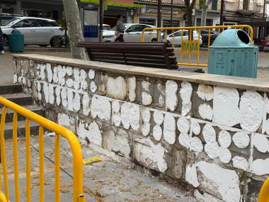 Les obres de millora de la plaça Ramon Llull han començat aquesta setmana. 
