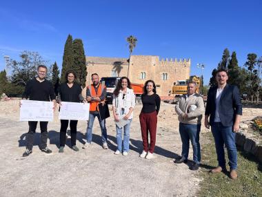 Presentació de les obres de reforma de l'exterior de la Torre dels Enagistes. 