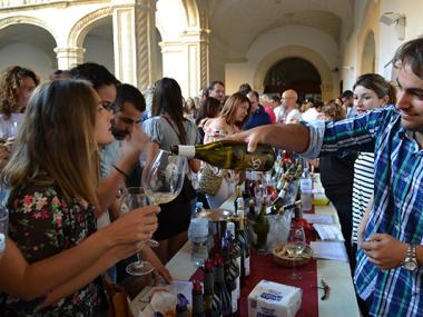 El XIV Tast de Vins de la DO Pla i Llevant de Fires i Festes du la millor oferta dels cellers de la comarca al claustre de Sant Vicenç