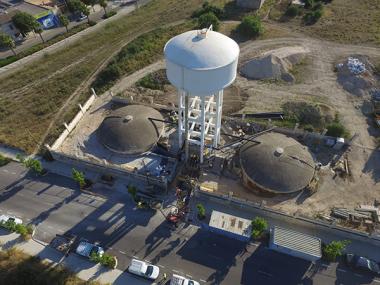 Les obres de millora integral dels depòsits d’aigua del Serralt milloraran el servei i la pressió a la ciutat