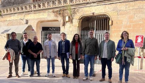 Visita institucional a les obres de reforma de l'antic Museu