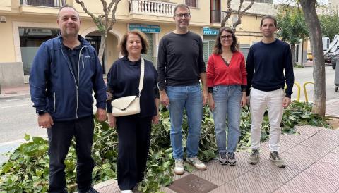 Presentació de les actuacions de reposició i sembra a l'avinguda de Baix des Cós. 
