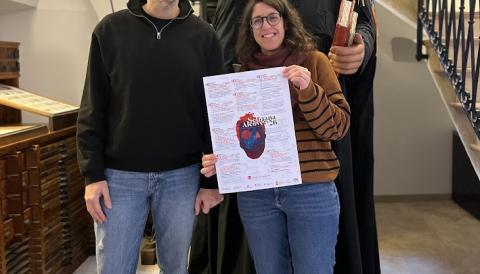 La directora gerent de la IPAMA, Amàlia Salas, i el batle de Manacor, Miquel Oliver. 