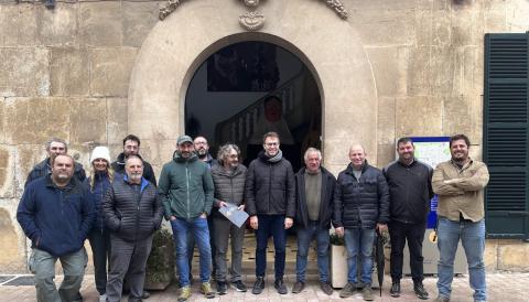 Unió de Pagesos aquest dimecres a l'Ajuntament de Manacor. 