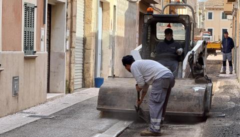 Obres al carrer de l'Àngel 