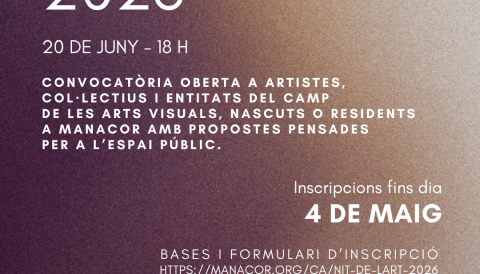 Convocatòria oberta - Nit de l'Art 2026 